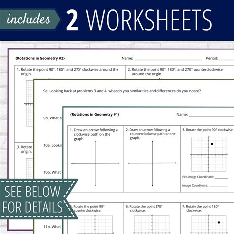 Rotations Worksheet for 9th - 12th Grade | Lesson Planet - Worksheets ...