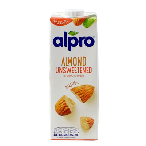 Alpro Almond Milk Roasted Unsweetened 1L | Shopee Singapore