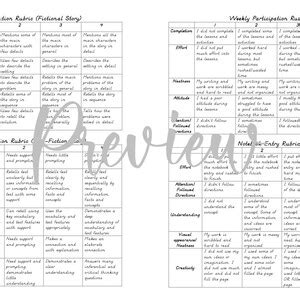 Homeschool Gradebook Printable Homeschool Grading Sheet Grade Tracker ...