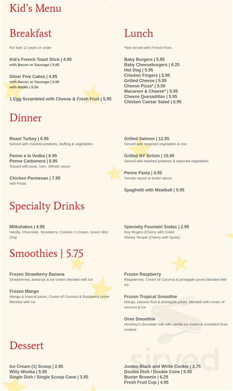 Daily Planet Diner menu in Lagrangeville, New York, USA