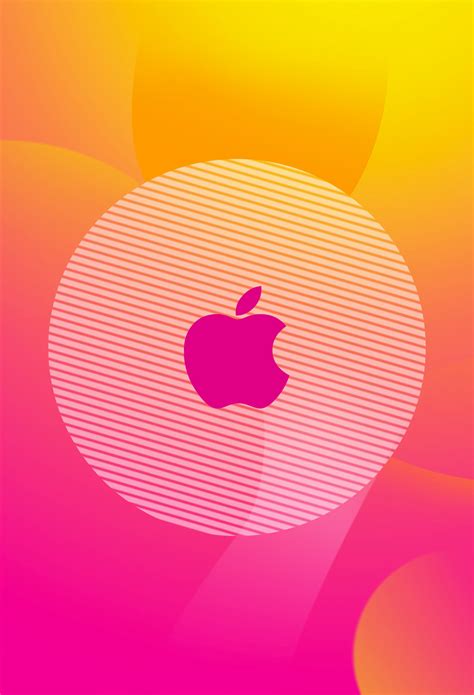 Pink Apple Wallpaper for iPhone 11, Pro Max, X, 8, 7, 6 - Free Download ...