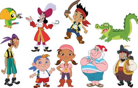 Jake & The Never Land Pirates 9 Characters Disney by PrintaDream