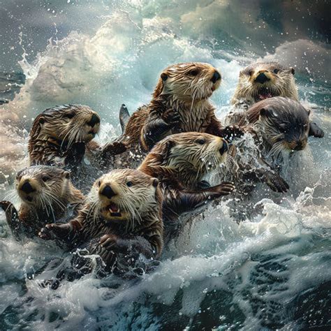 Sea Otters Keystone Species in Habitat: Vivid 4K Imagery – IMAGELLA