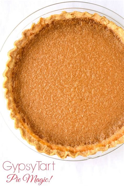 Gypsy Tart. Pie Magic! The easy Dulce de Leche filling is pie magic!