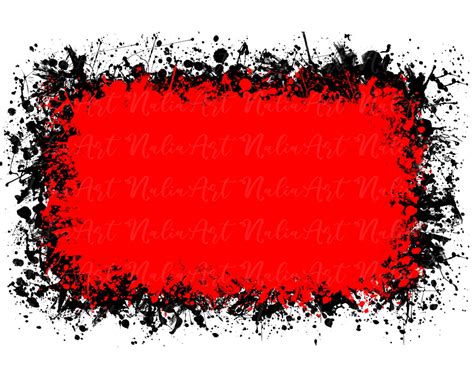 Background Paint Splatter Red Black Splash Frame Splatter Background ...