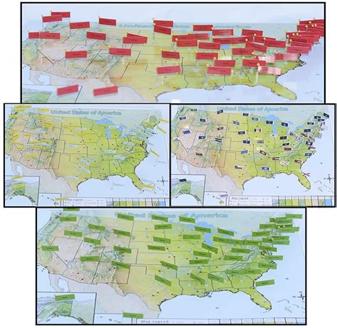 United States Pin Map Set | United states map, Pin map, Map