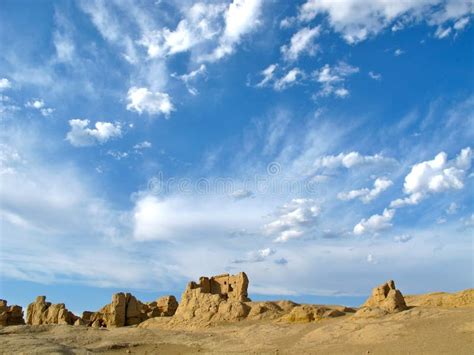 Ancient City Ruins in CHINA Stock Photo - Image of blue, buildings ...