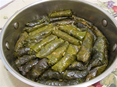 The Iraqi Family Cookbook: Stuffed Grape Leaves-Vegetarian ورق عنب ...