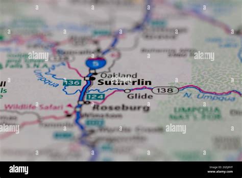 Sutherlin oregon map hi-res stock photography and images - Alamy