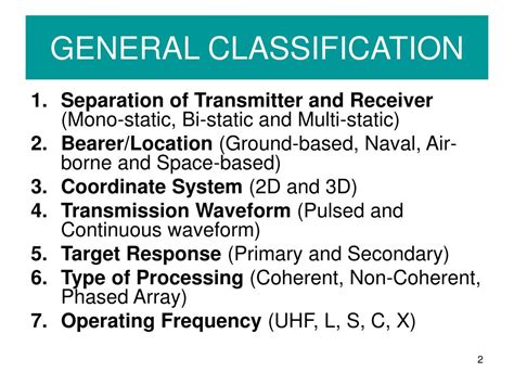 PPT - TYPES OF RADAR SYSTEMS PowerPoint Presentation, free download ...