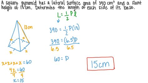 Right Square Pyramid Formula Surface Area : How To Calculate The Volume ...