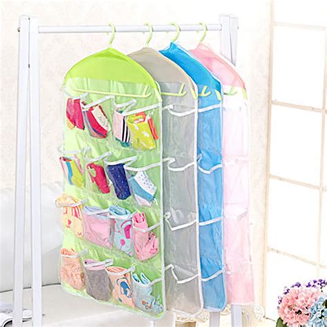 Doreen Box 16 Pockets Plastic Hanging Storage Organizer Bag Space Saver ...