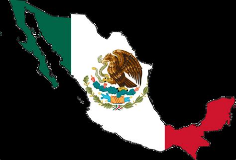 Mexico Flag Map • Mapsof.net