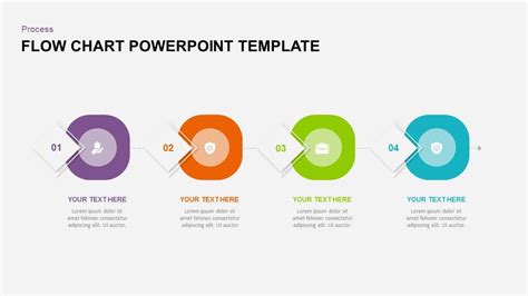 Template Flow Diagram Powerpoint Process Flowchart Business