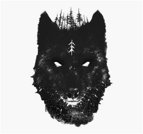 Black Wolf Sleeve Tattoo Drawing - Dark Wolf Tattoo Designs, HD Png ...