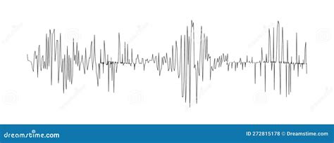 Polygraph or Seismometer Diagram. Seismogram or Lie Detector Graph ...