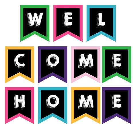 Printable Welcome Home Banner