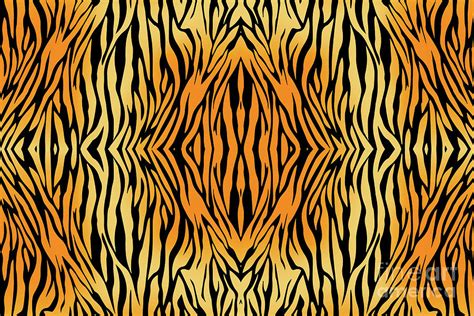 Tiger Stripes Pattern - Tiger's Fur Digital Design Digital Art by PIPA ...