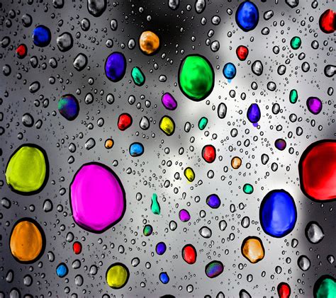 Download Multicolor Rain Drops Wallpaper | Wallpapers.com