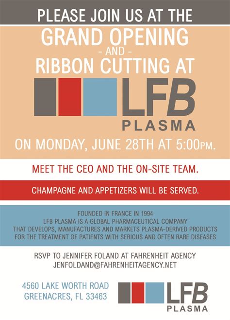 Grand Opening/Ribbon Cutting for LFB Plasma! | AroundWellington.com ...