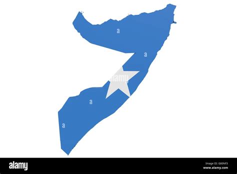 Somalian Flag Map Stock Photo - Alamy