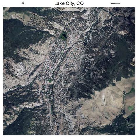 Aerial Photography Map of Lake City, CO Colorado