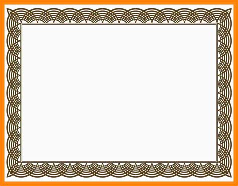 Blank Certificate Borders Templates