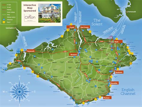 Isle of Wight Map - isleofwight.com | Isle of wight, Isle, Retro travel ...