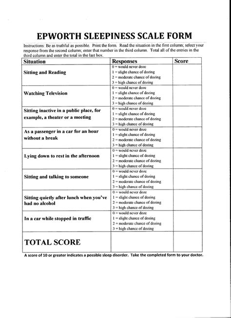 EPWORTH SLEEPINESS SCALE ITALIANO PDF