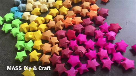 Craft DIY Glitter Folding Paper Lucky Wish Star Cute Origami Paper ...