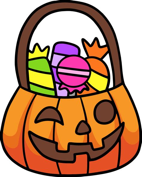 Trick Or Treat Candies Halloween Cartoon Clipart 8822895 Vector Art at ...