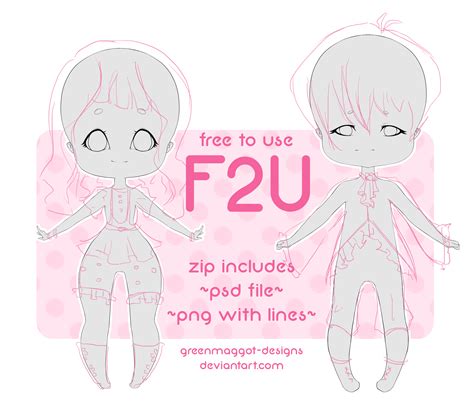 FREE 2 USE BASE | chibi girl and boy by greenmaggot-designs on DeviantArt