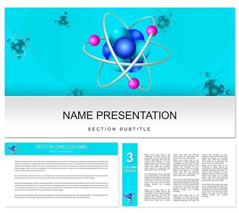 Chemical elements: Atoms, molecules, ions PowerPoint template