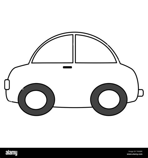 black and white cartoon car vector illustration for coloring art Stock Vector Image & Art - Alamy