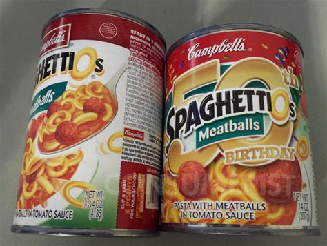 SpaghettiOs Celebrates 50th Birthday By Shrinking Cans To 14 Ounces ...