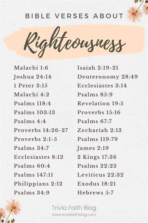 70 Powerful Bible Verses About Righteousness KJV