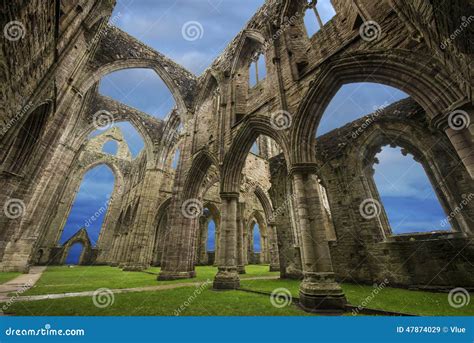 Tintern Abbey, Wales stock image. Image of disfigured - 47874029