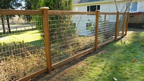 Wood Frame Wire Fence Design and Installation