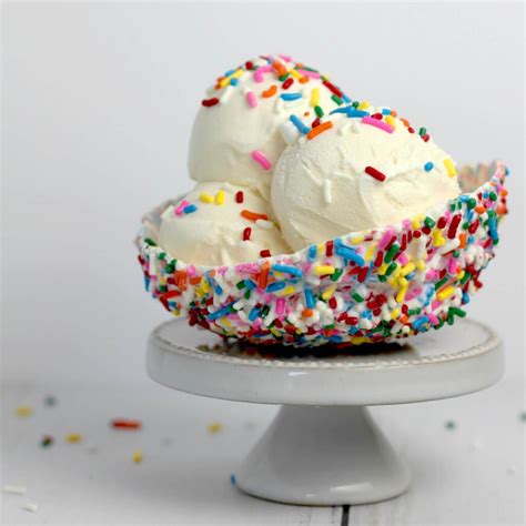 Birthday Cake Ice Cream Recipe - Serving Ice Cream