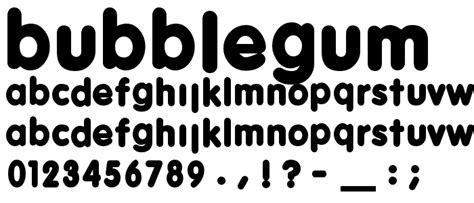 Bubblegum Font Fancy Cartoon