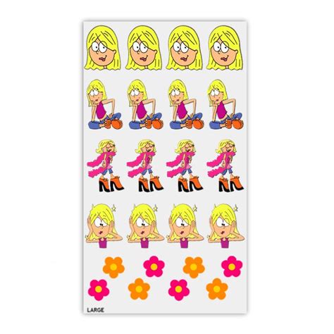 Cartoons Lizzie Nail Stickers Transfers - Nail Stickers | ShopKeeki