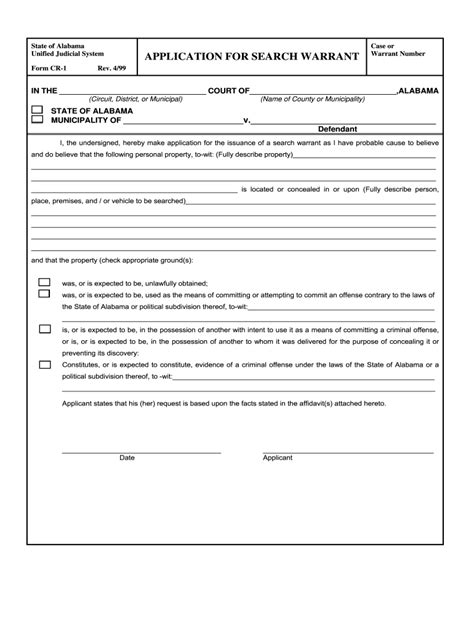 Search warrant template: Fill out & sign online | DocHub