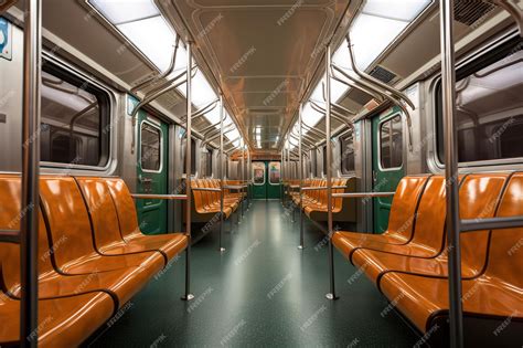 Premium AI Image | Metro train interior