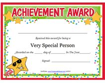 Free Printable Very Special Persons Award Certificates