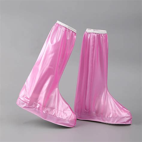 LYTiang Rain Shoe Cover Plus Long High Tube Rain Proof Rain Shoe Cover ...