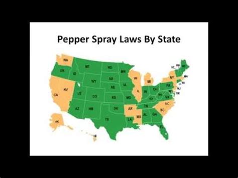 All Pepper Spray Laws by State - Modern Survival Online