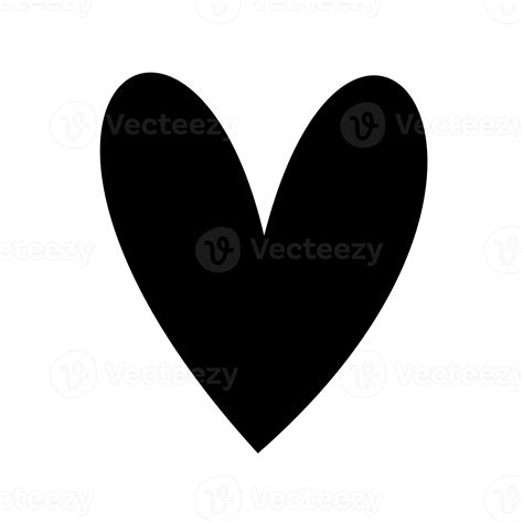 black heart symbol isolated 20950834 PNG