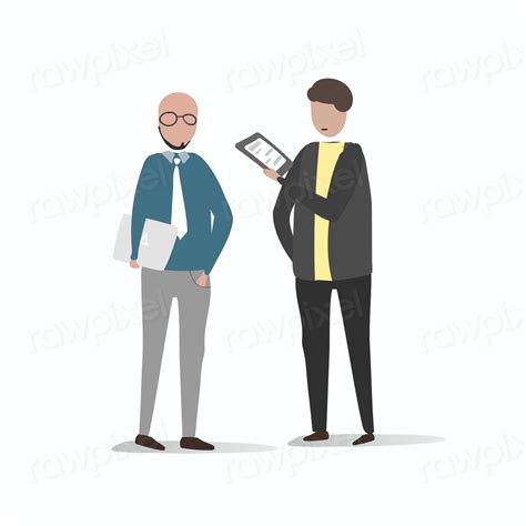 Illustration human avatar using technology | Free Vector Illustration ...