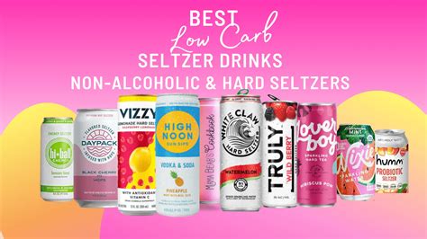 Best Low Carb Seltzer Drinks: Hard Seltzers & Cocktails