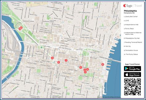 Printable Map Of Philadelphia Historic Sites - Map : Resume Examples # ...